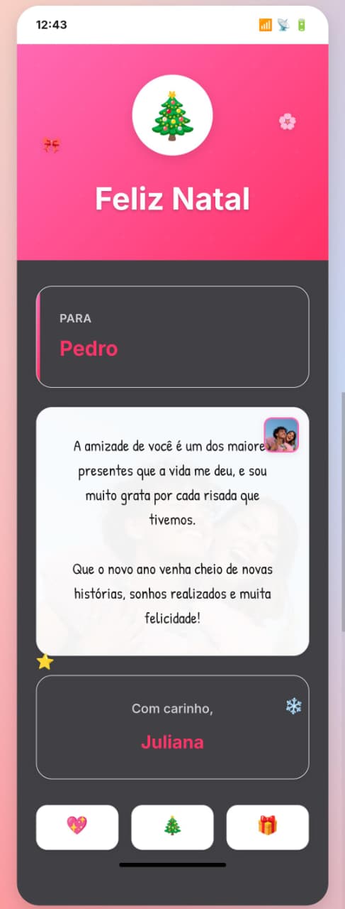 Modelo de Cartão: Amigos 2